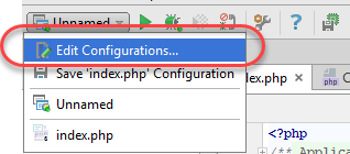 Edit the run configuration